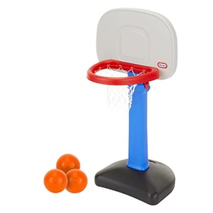 Little Tikes Easy Score Basketball Set, Blue, 3 Balls - Amazon Exclusive, 23.75 x 22 x 61 inches