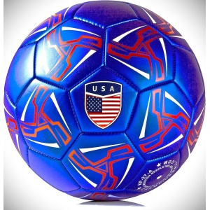 Western Star American Soccer Ball - Official Match Weight - Youth & Adult Sizes 3, 4 & 5 - Durable Construction & Attractive Gifts